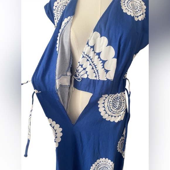 MALIHINI HAWAII Maxi Dress vintage ,designer collection 100% Cotton, adjustable - Picture 7 of 10